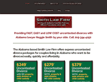 Tablet Screenshot of alabamadivorceservices.com